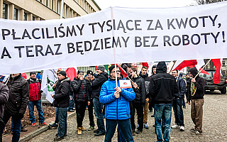 Rolnicy protestują w Olsztynie